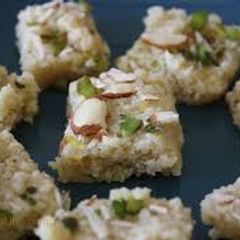 A picture of Kalakand (Indian style ricotta cheesecake).