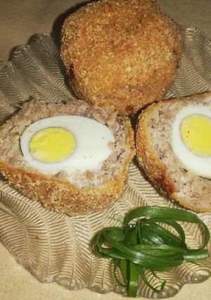 O poză a rețetei Scotch Egg (Ouă scoțiene).