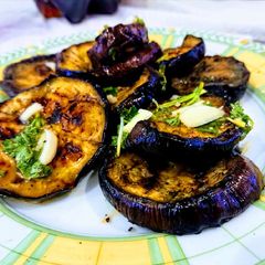 A picture of Grilled Aubergine.