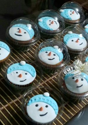 Una foto de Cupcakes de Naranja con chips de Chocolate