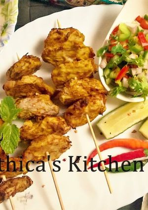 A picture of Grilled Arbi (Colocasia) Bites.