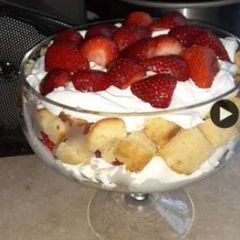 A picture of Strawberry shortcake.