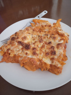 Una foto de Macarrones gratinados