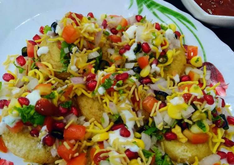 Sweet Corn Tikki Chaat