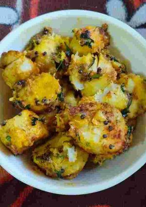A picture of Arbi ki sabji.