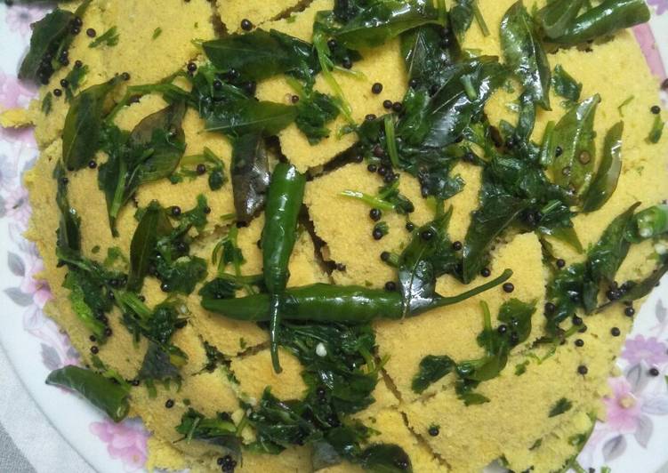 How to Prepare Any-night-of-the-week #JRC2Home made dhokla