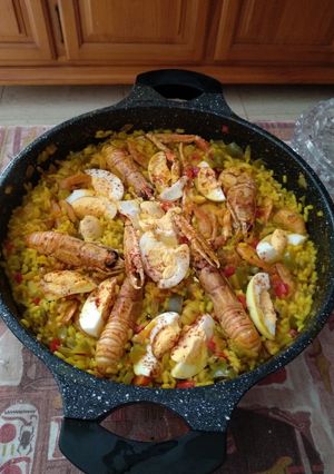 A picture of Seafood Paella.
