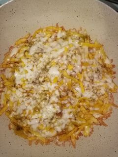 عکسی از دستور سیب زمینی با پنیر پیتزا😋