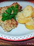Filetti di Branzino in crosta di frutta secca con patate "Sabbiate"