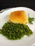 Bacalao gratinado con guisantes
