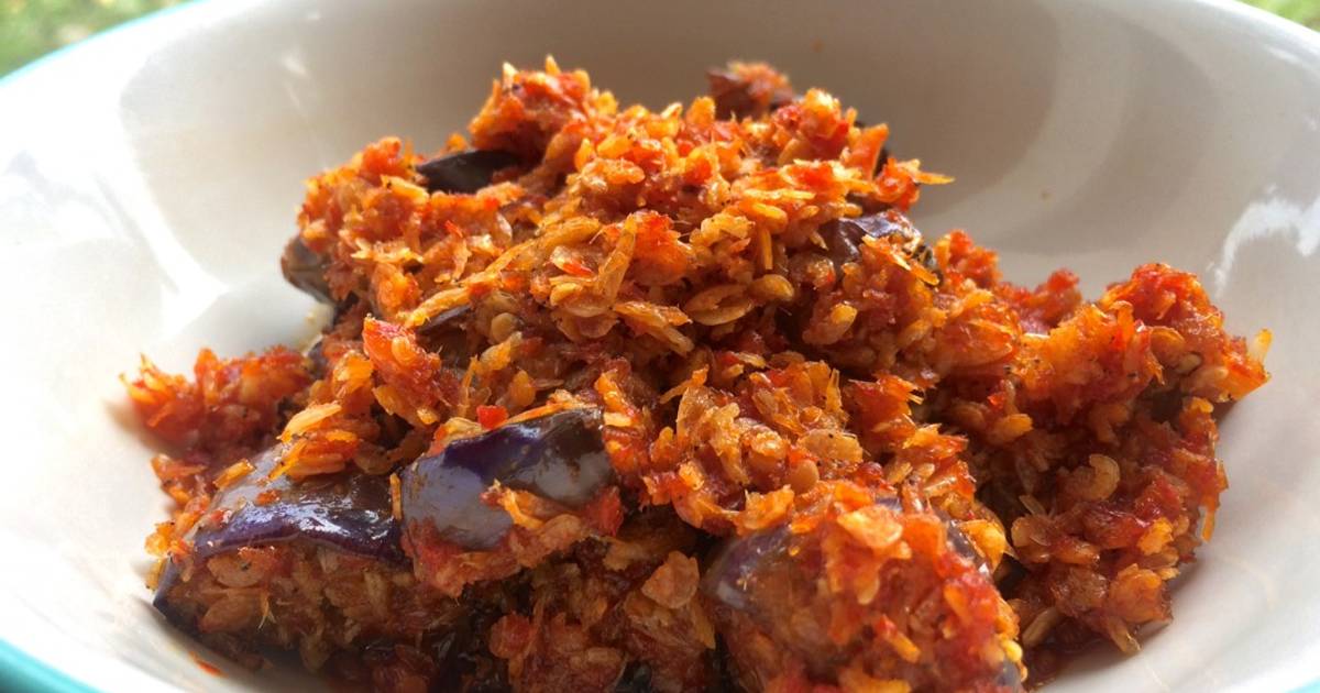  Resep  Terong Balado  Udang  Rebon  oleh Marlina Rosa Cookpad