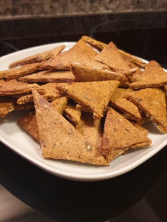 Una foto de 'Fit' Crackers caseros