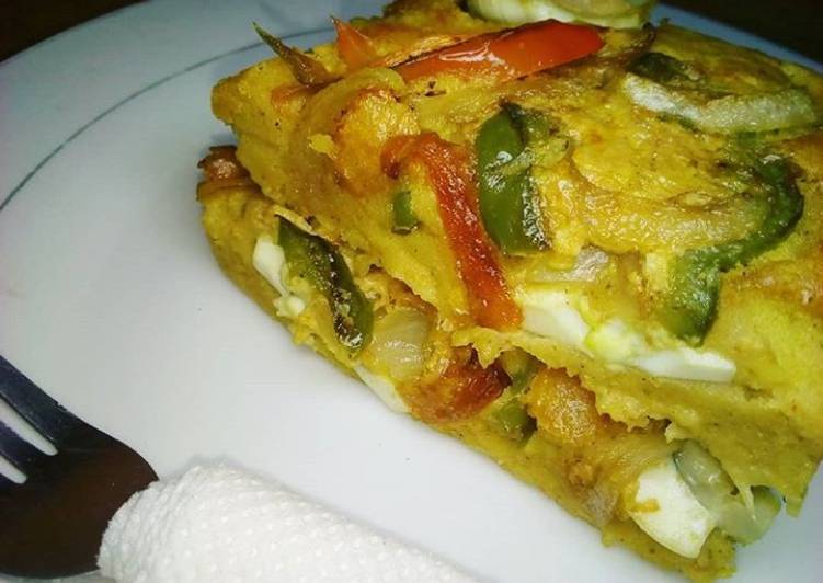 Mashed potato omelet