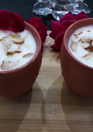 A picture of Dry fruit lassi navratri special.