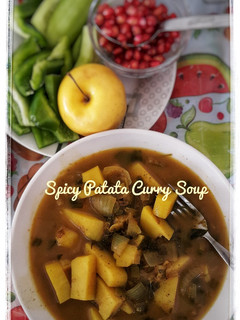 Foto resep Sup Kentang Pedas Kuah Kari Lemon 🍋