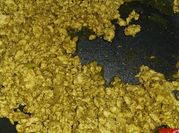 A picture of crushed green garlic