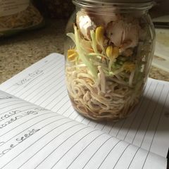 A picture of Soup to go.