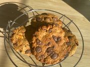Una foto de cookies sin manteca