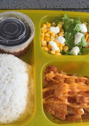 Foto resep Bekal sekolah anak chicken katsu saus keju