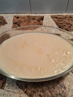 Una foto de Crema de maicena y coco🥥