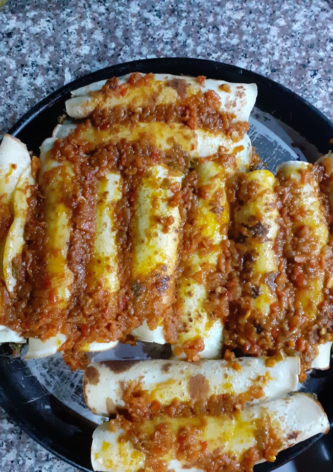 Una foto de Canelones de verduras