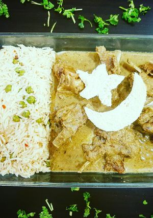 A picture of Green Mutton Handi.