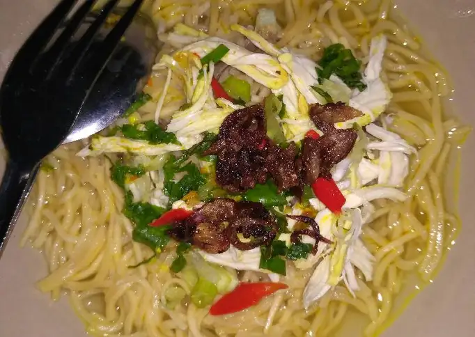 Bagaimana Membuat Mie jowo mie jawa ayam kuah alakadarnya, Lezat Sekali