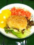 "Hamburguesa" de champignons