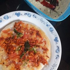 A picture of Chicken uttapam.