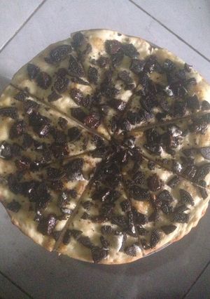 Foto resep Pizza Oreo + Banana Jam
