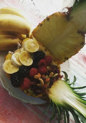 Una foto de Piña smoothie bol