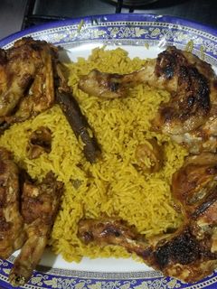 صورة لوصفة ارز كبسه وفراخ في الفرن