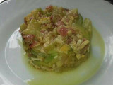 Revuelto de calabacín y jamón