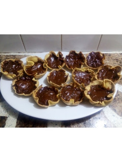 Una foto de Canastitas de dulce de leche