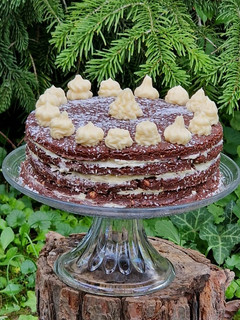 Kókusztekercs torta (vegán) recept fotója
