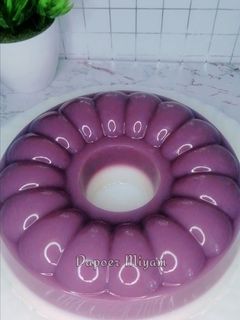 Foto resep UBI UNGU BISA DIBUAT INI LHO | PUDING UBI UNGU LAPIS SANTAN