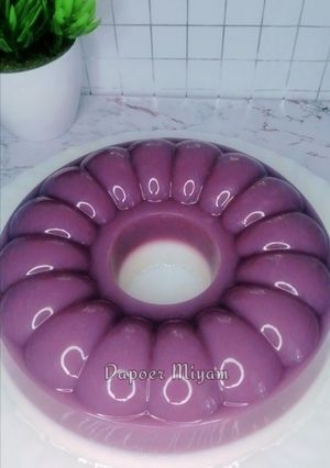 Foto resep UBI UNGU BISA DIBUAT INI LHO | PUDING UBI UNGU LAPIS SANTAN