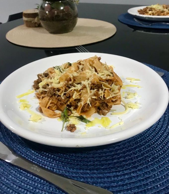 Foto de Talharim de Palmito ao Molho Bolonhesa