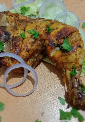 A picture of Chicken tikka.