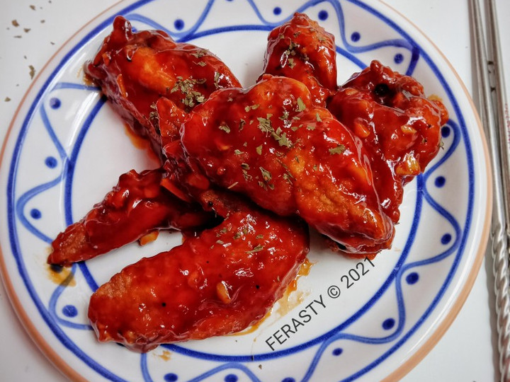 Bagaimana Menyiapkan Korean Spicy Chicken Wing, Enak Banget