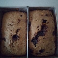A picture of Chunky banana chocolate loaf.