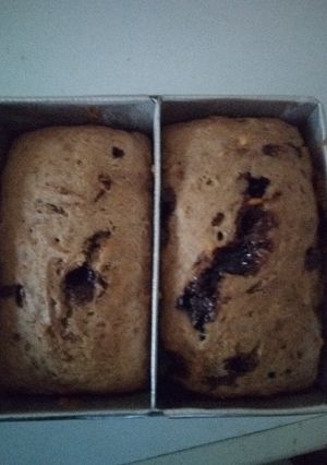 A picture of Chunky banana chocolate loaf.