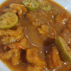 A picture of Prawns gravy.