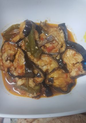 صورة لوصفة مسقعة سهلة وسريعة بدون فرن 😋❤