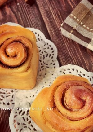 Foto resep Cinnamon rolls bread #kamismanis