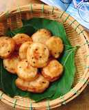 Bánh chuối chiên mè