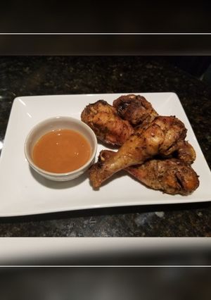 Una foto de Pollo "frito" (air fried)