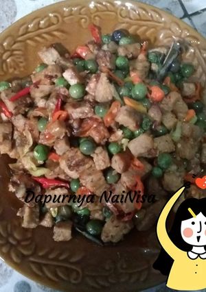 Foto resep Tumis oncom lunca pedas