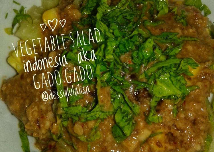 Vegetable salad indonesia aka gado2😂😄#saladaction
