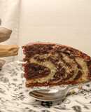 Κέικ marbré (γιαουρτόπιτα - χωρίς μίξερ)